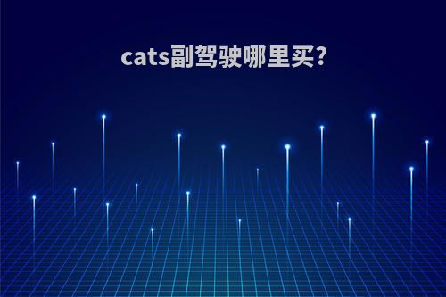 cats副驾驶哪里买?