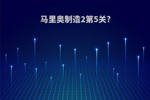 马里奥制造2第5关?